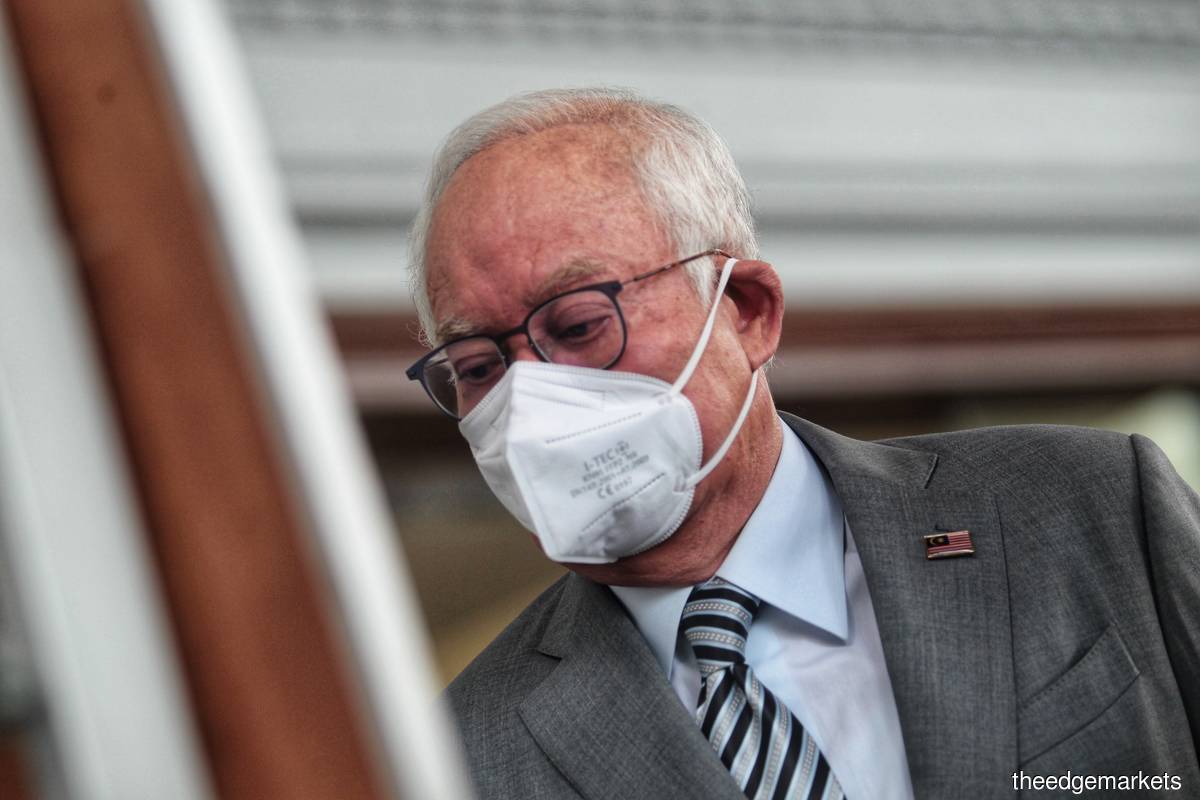 Najib has been sentenced to 12 years’ jail and fined RM210 million, which he is currently appealing against. (Photo by Zahid Izzani Mohd Said/The Edge)